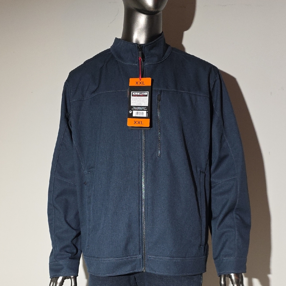 NWT Kirkland Signature Water Resistant Breathable Blue Jacket - XXL